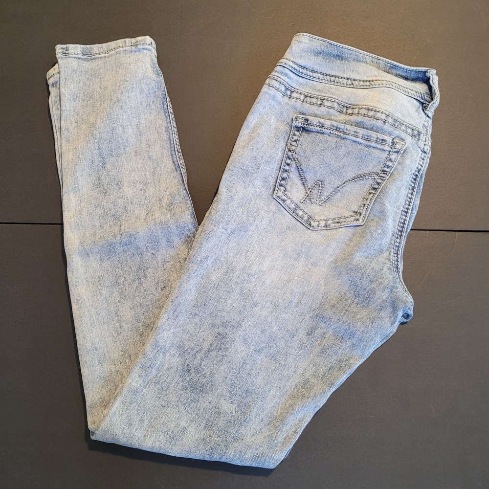 Warehouse One Women's Skinny Jeans Size 27‎ Reg Acid Wash Mid Rise Stretch Denim